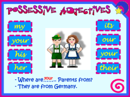 Possessive adjectives, слайд 6