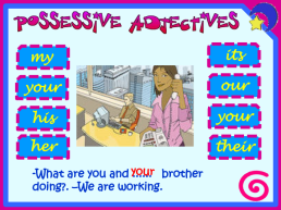 Possessive adjectives, слайд 8