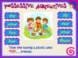 Possessive adjectives, слайд 9