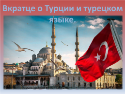 Вкратце о Турции и турецком языке, слайд 1