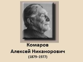 Комаров Алексей Никанорович 1879-1977 гг., слайд 1