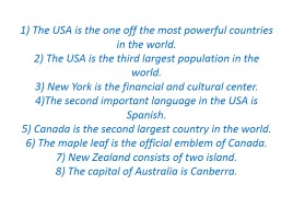 What do you know about the English-speaking countries?, слайд 9