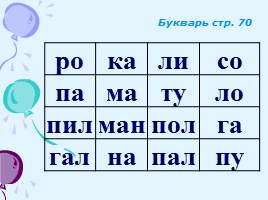 Слоговые таблицы к урокам обучения грамоте, слайд 20