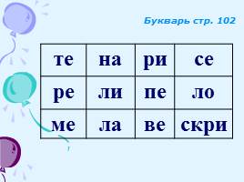 Слоговые таблицы к урокам обучения грамоте, слайд 32