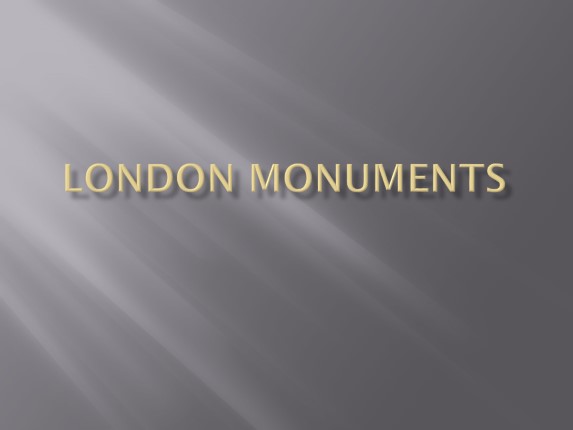 London monuments