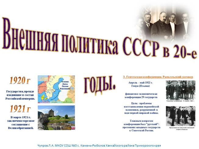 Реферат: Внешняя политика СССР 30-х годов