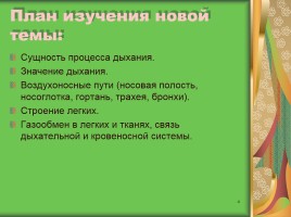 Урок биологии в 8 классе «Система органов дыхания человека», слайд 4