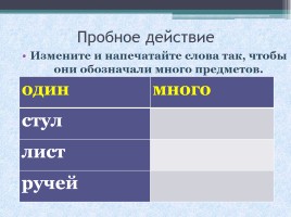 Русский язык 1 класс «Знакомство с разделительной функцией мягкого знака», слайд 7
