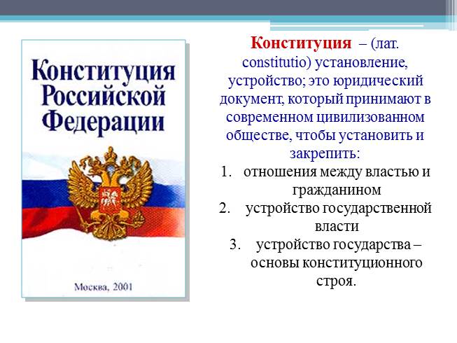 Презентация на тему конституция рф 7 класс обществознание