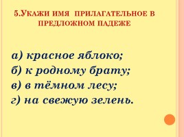 Обобщение знаний по теме «Имя прилагательное», слайд 6