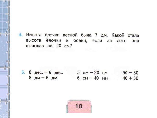 Таблица на 2 презентация 2 класс