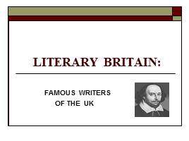 Literary Britain, слайд 1