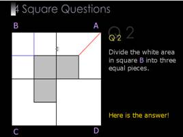 Введение определения «квадрат» как прямоугольника с равными сторонами (Geometrical shapes - Introduction of definition of square), слайд 18