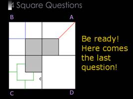 Введение определения «квадрат» как прямоугольника с равными сторонами (Geometrical shapes - Introduction of definition of square), слайд 21