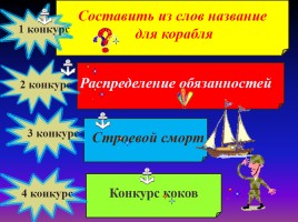Игра-соревнование на основе традиций военно-морского флота и Российской армии «Путешествие на кораблях», слайд 3