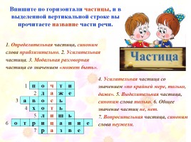Кроссворды по русскому языку «Морфология», слайд 53