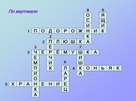 Кроссворды по русскому языку «Третье лишнее», слайд 14