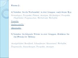 Учебная программа «Немецкий язык для студентов-маркетологов», слайд 14