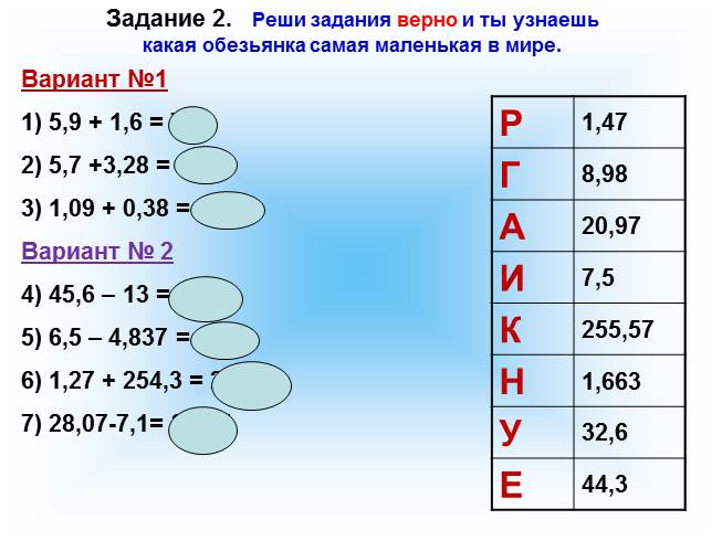 Самостоятельная работа по математике сравнение десятичных дробей