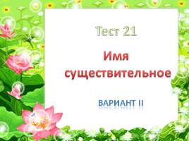Тест по русскому языку в 5 классе «Имя существительное», слайд 10