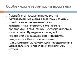 Антибольшевистское восстание в Западной Сибири, слайд 9