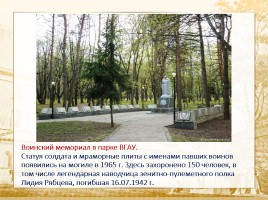 Памятники города Воронежа, слайд 27