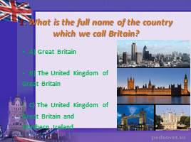 Викторина по английскому языку для 7-8 классов «Travelling around Great Britain», слайд 2