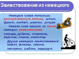 Лексика русского языка, заимствования, слайд 14