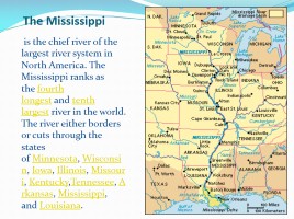 The rivers of USA - Реки США (на английском языке), слайд 4