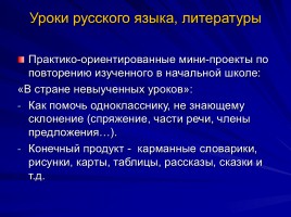 Использование метода проектов как одного из условий личностно - ориентированного обучения русскому языку и литературе, слайд 28