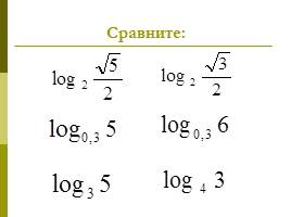 Урок-практикум «Логарифмы», слайд 8