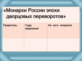 Дворцовые перевороты, слайд 3