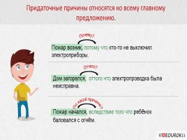 СПП с придаточными причины, цели, следствия, слайд 10