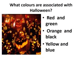 Хеллоуин (на английском языке), слайд 9