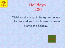 Jeopardy «Holidays», слайд 26