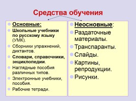 Лекция «Средства обучения русскому языку - Средства наглядности», слайд 5