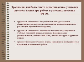 Контроль и оценка образовательных достижений учащихся основной школы в контексте Федеральных государственных образовательных стандартов (на примере предмета Русский язык), слайд 8