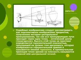 Основные положения теории линейной перспективы, слайд 12