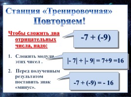 Обобщающий урок по математике 6 класс «Cложение и вычитание положительных и отрицательных чисел», слайд 4