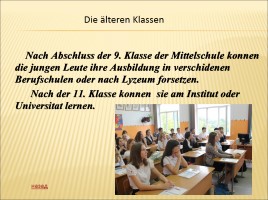 Система школьного образования (на немецском языке), слайд 7