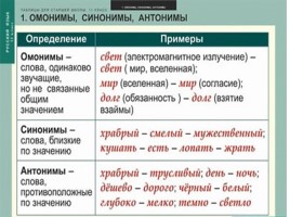 Таблицы по русскому языку, слайд 106