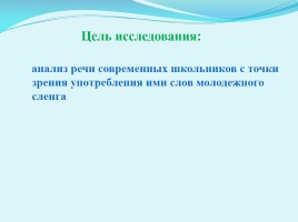 Проект «Молодежный сленг в речи учащихся моей школы», слайд 3