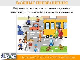 Урок безопасности для детей и родителей - Подготовка к весенним каникулам «ПДД», слайд 2