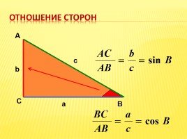 Синус, косинус, тангенс острого угла прямоугольного треугольника, слайд 5