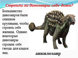 Динозавры - животные прошлого, слайд 23