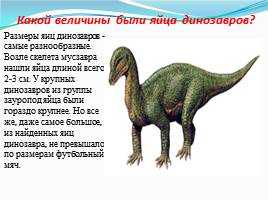 Динозавры - животные прошлого, слайд 9