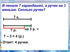 Задачи на увеличение (уменьшение) на несколько единиц - Урок 4, слайд 14