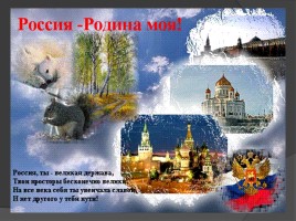Социальный проект «Россия - Родина моя», слайд 13
