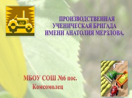 Ученическая производственная бригада имени Анатолия Мерзлова, слайд 1