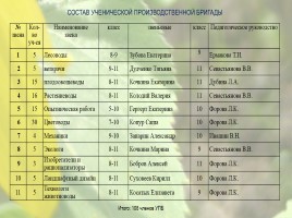 Ученическая производственная бригада имени Анатолия Мерзлова, слайд 12